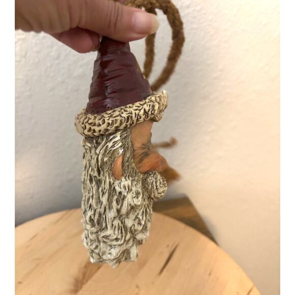 BERT ANDERSON 2001 Santa Head on a Rope Ornament Door Hanger Wall Hanging VTG - Picture 6 of 7